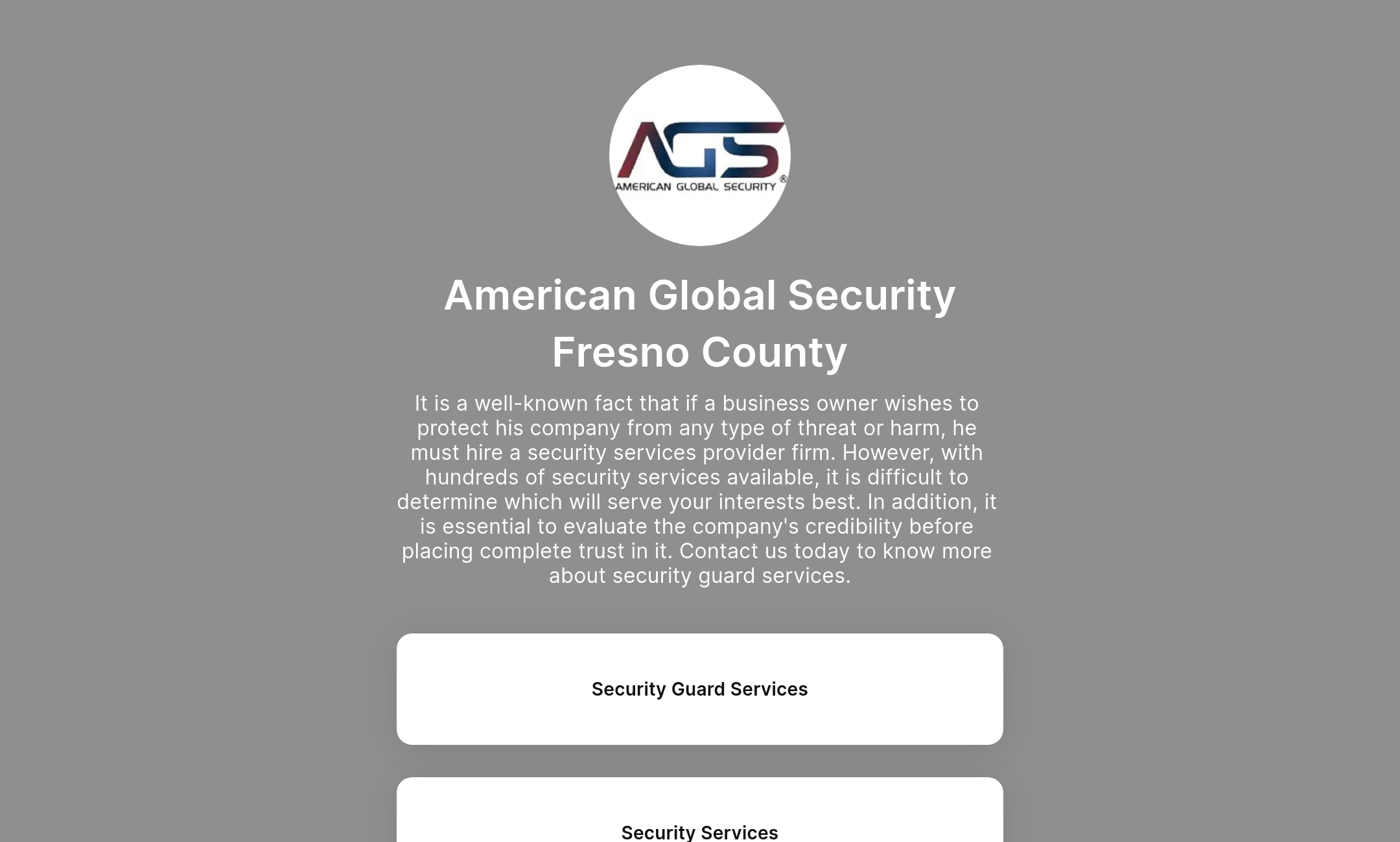 American Global Security Fresno County's Flowpage