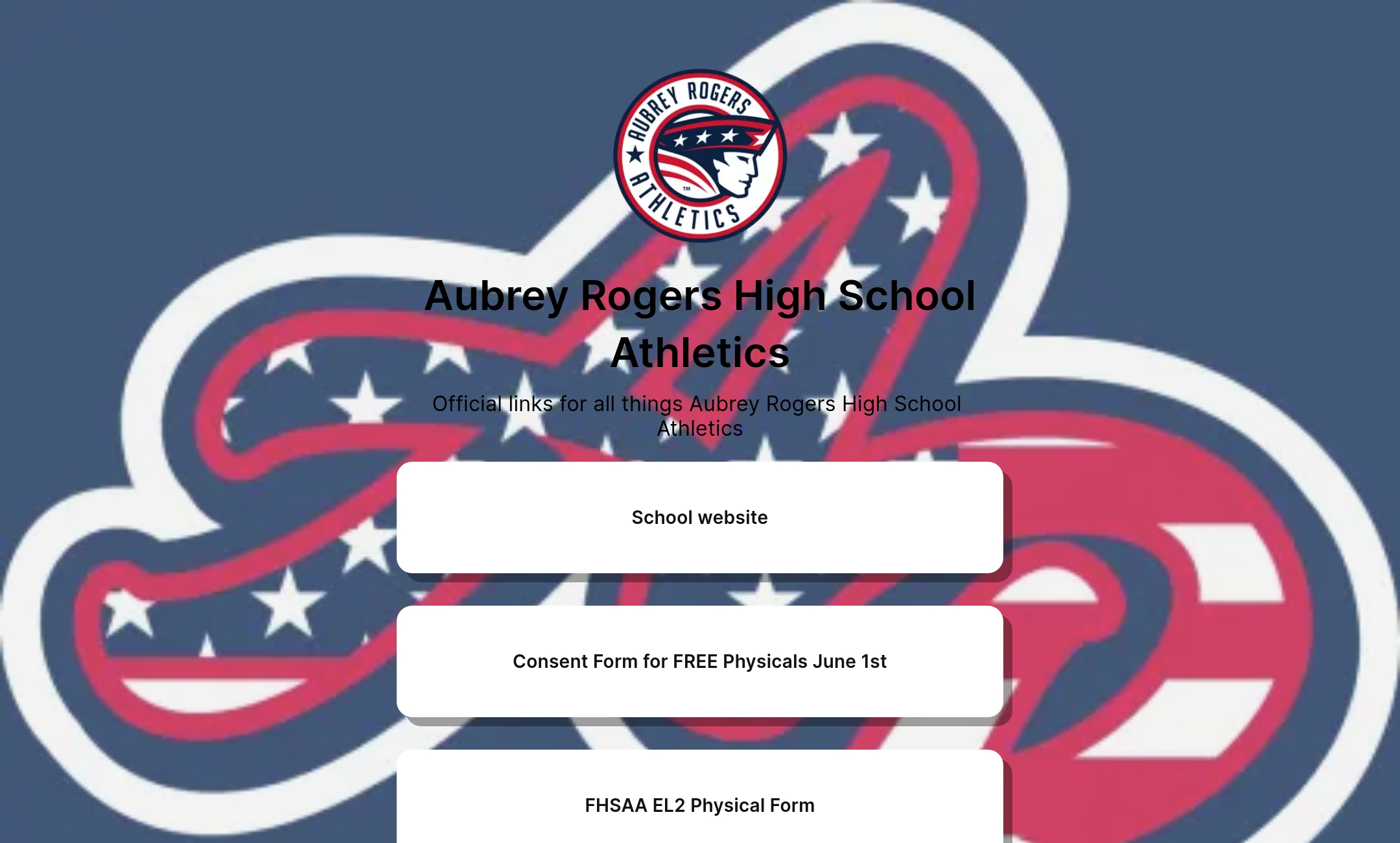 Aubrey Rogers High School Athletics' Flowpage