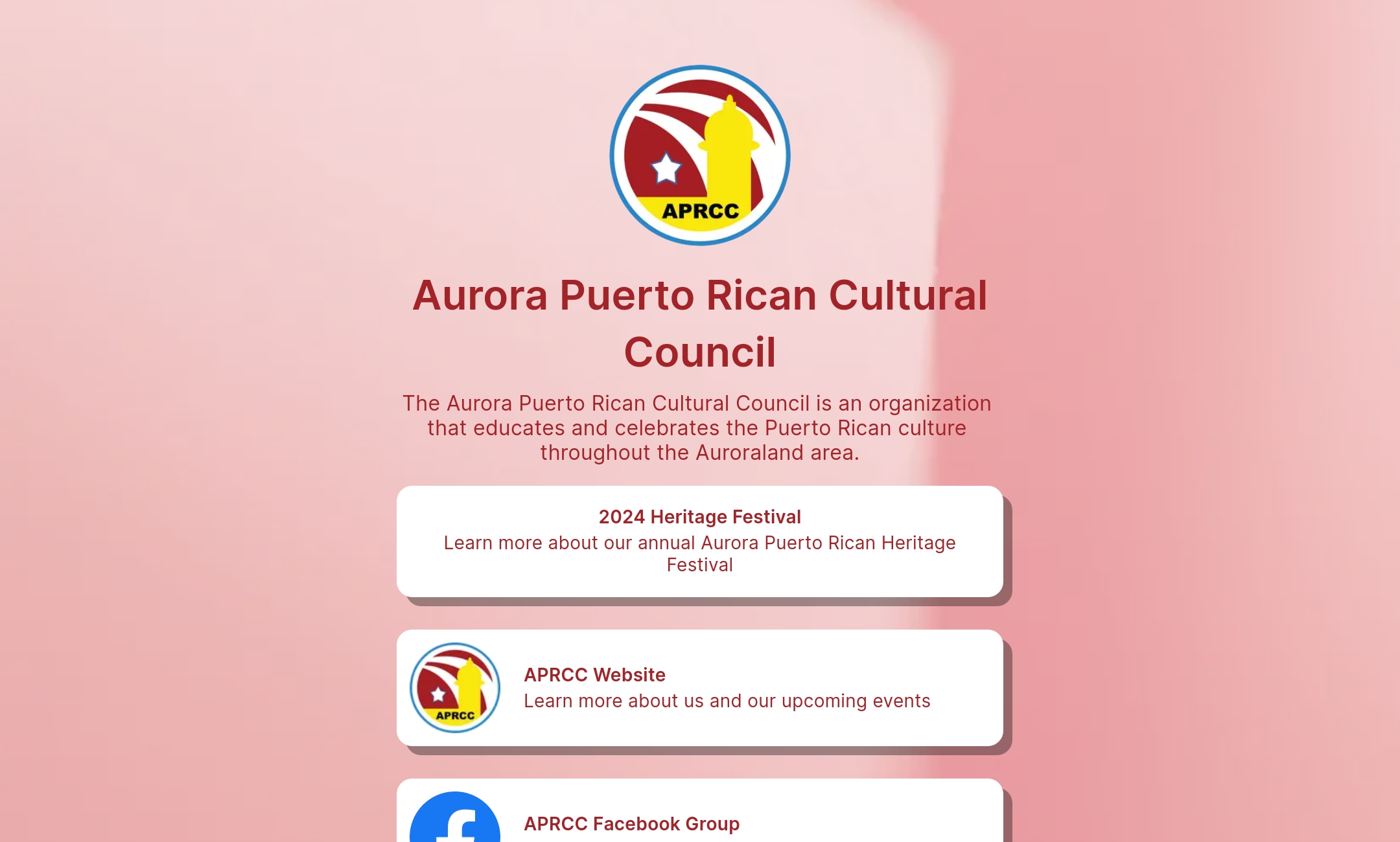 Aurora Puerto Rican Cultural Council's Flowpage