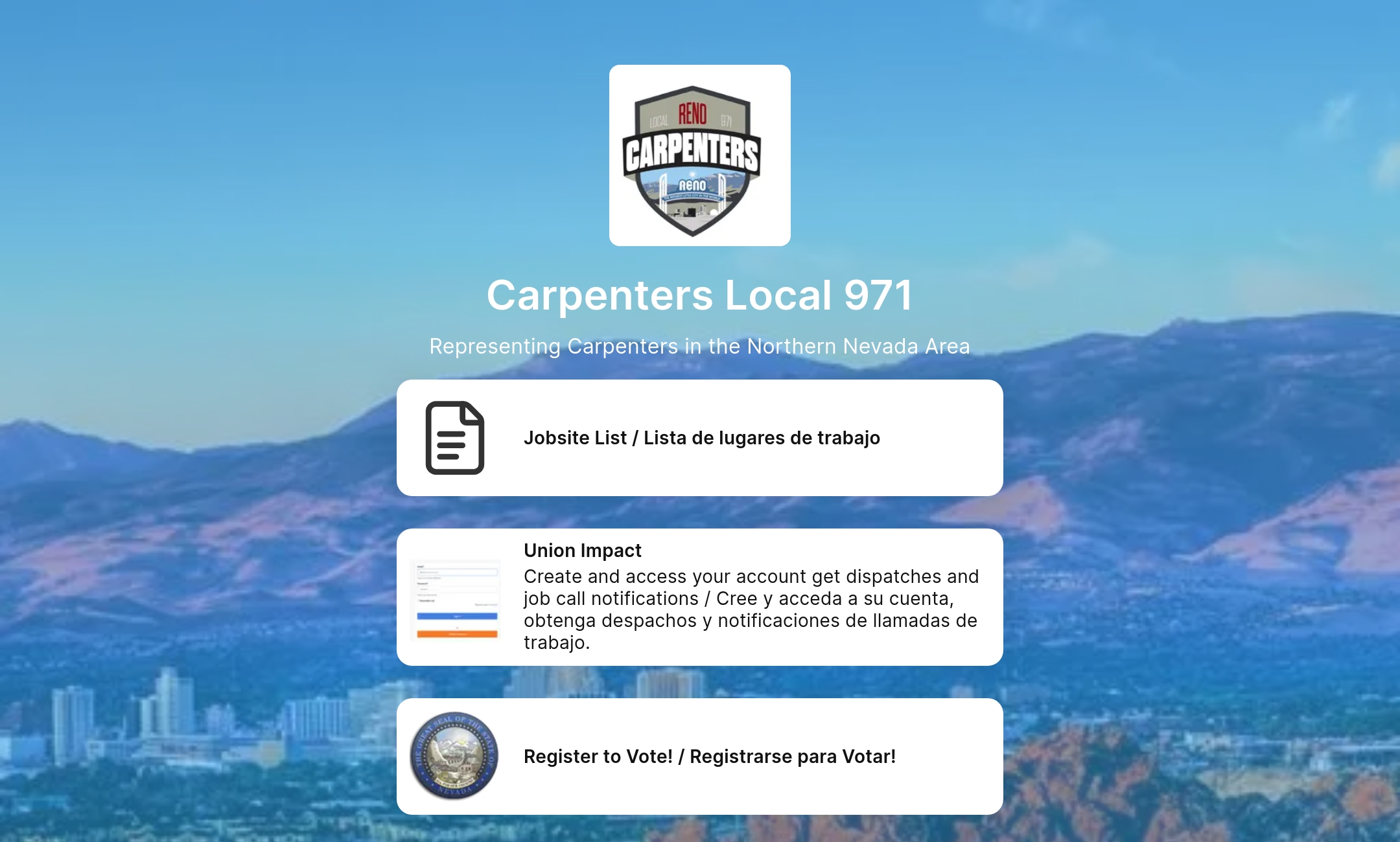 Carpenters Local 971's Flowpage
