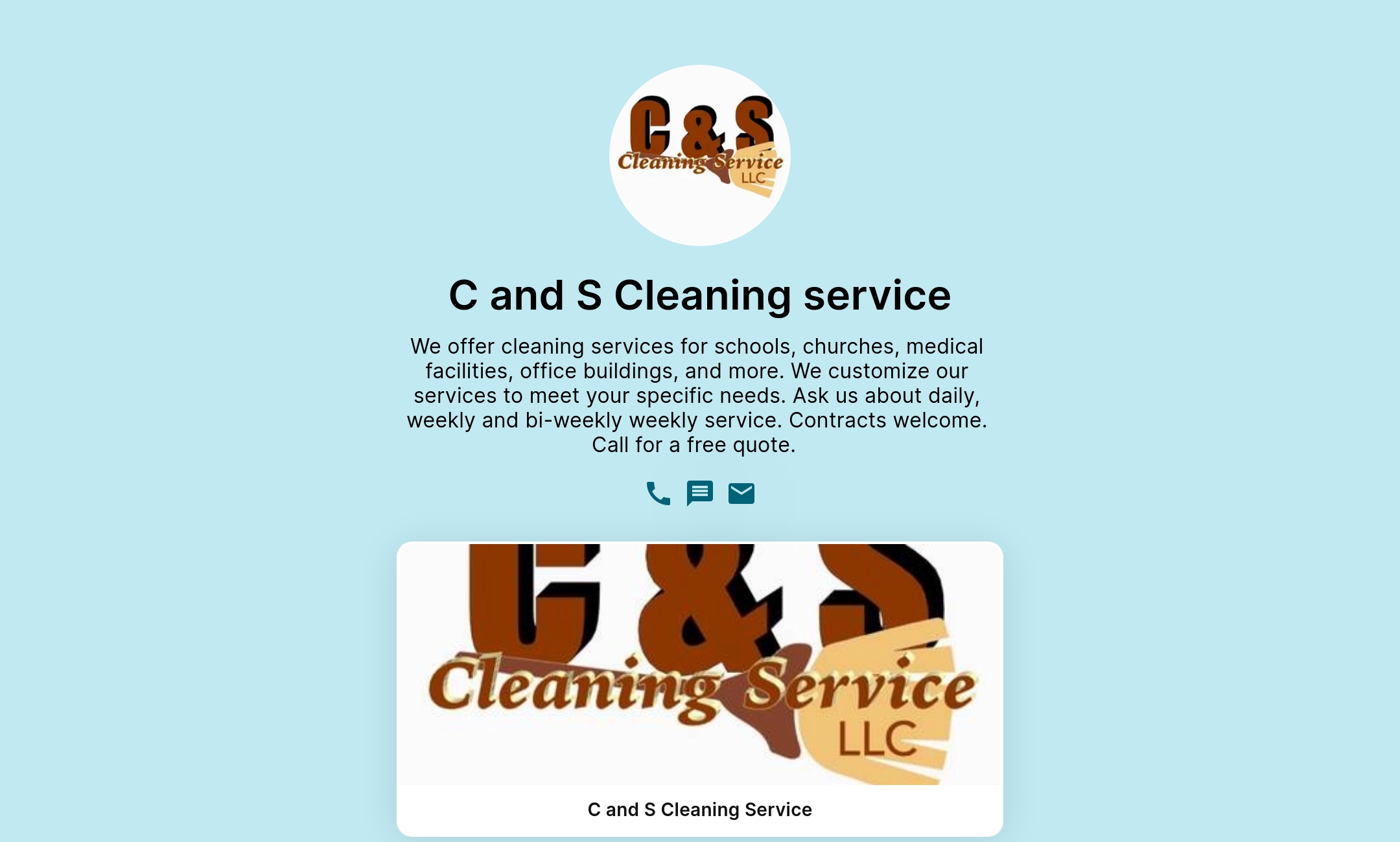C and S Cleaning service's Flowpage