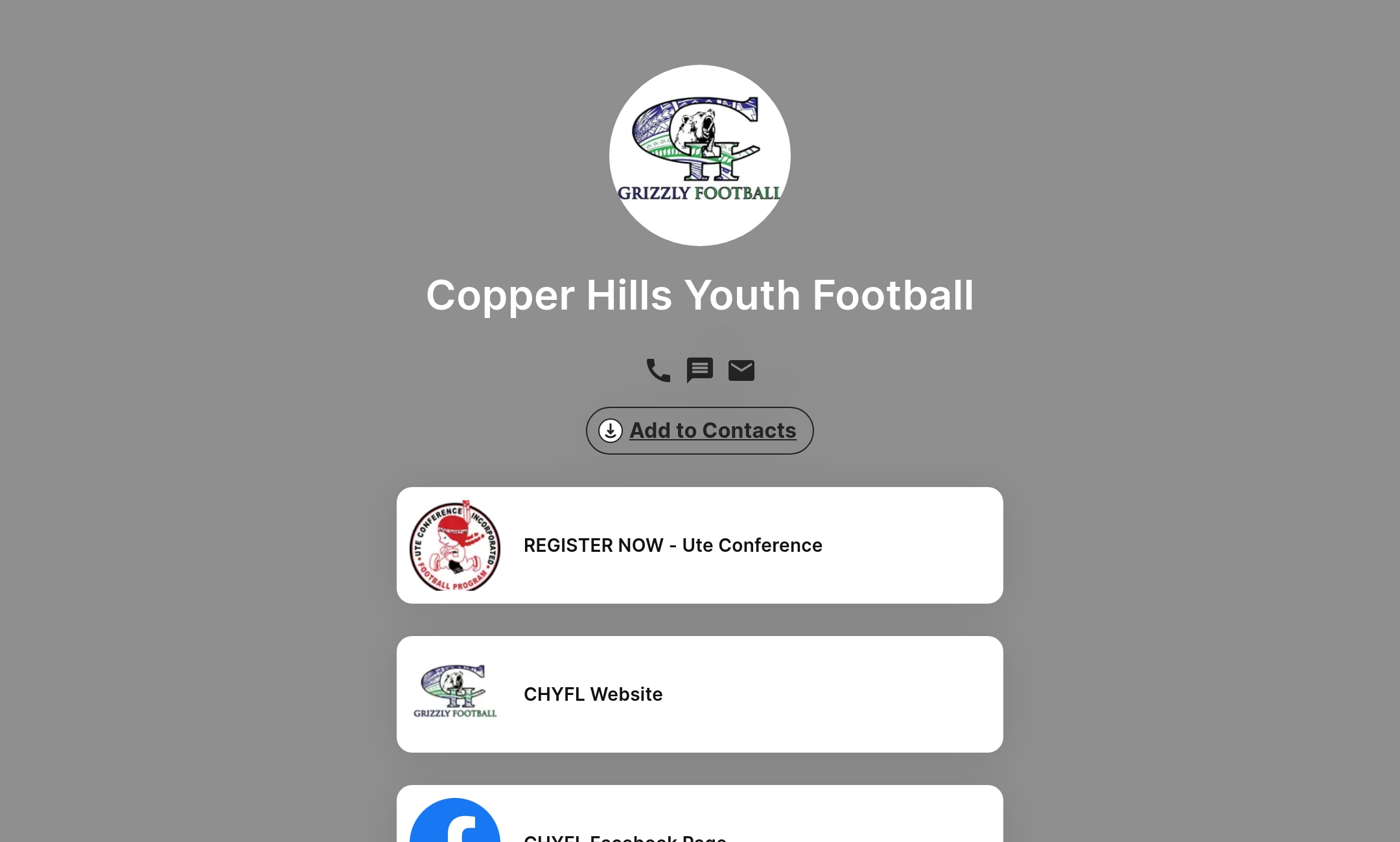 Copper Hills Youth Football's Flowpage