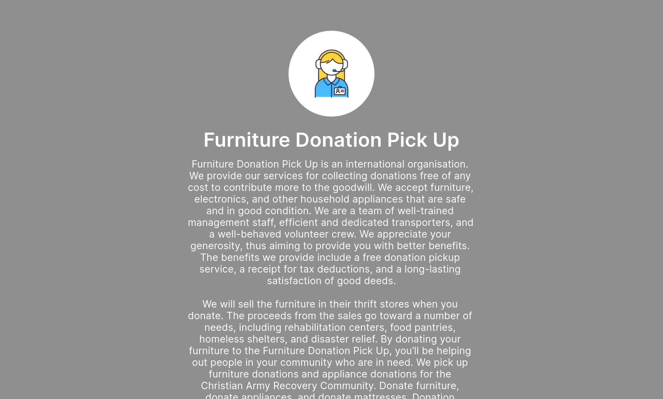 Furniture Donation Pick Up's Flowpage