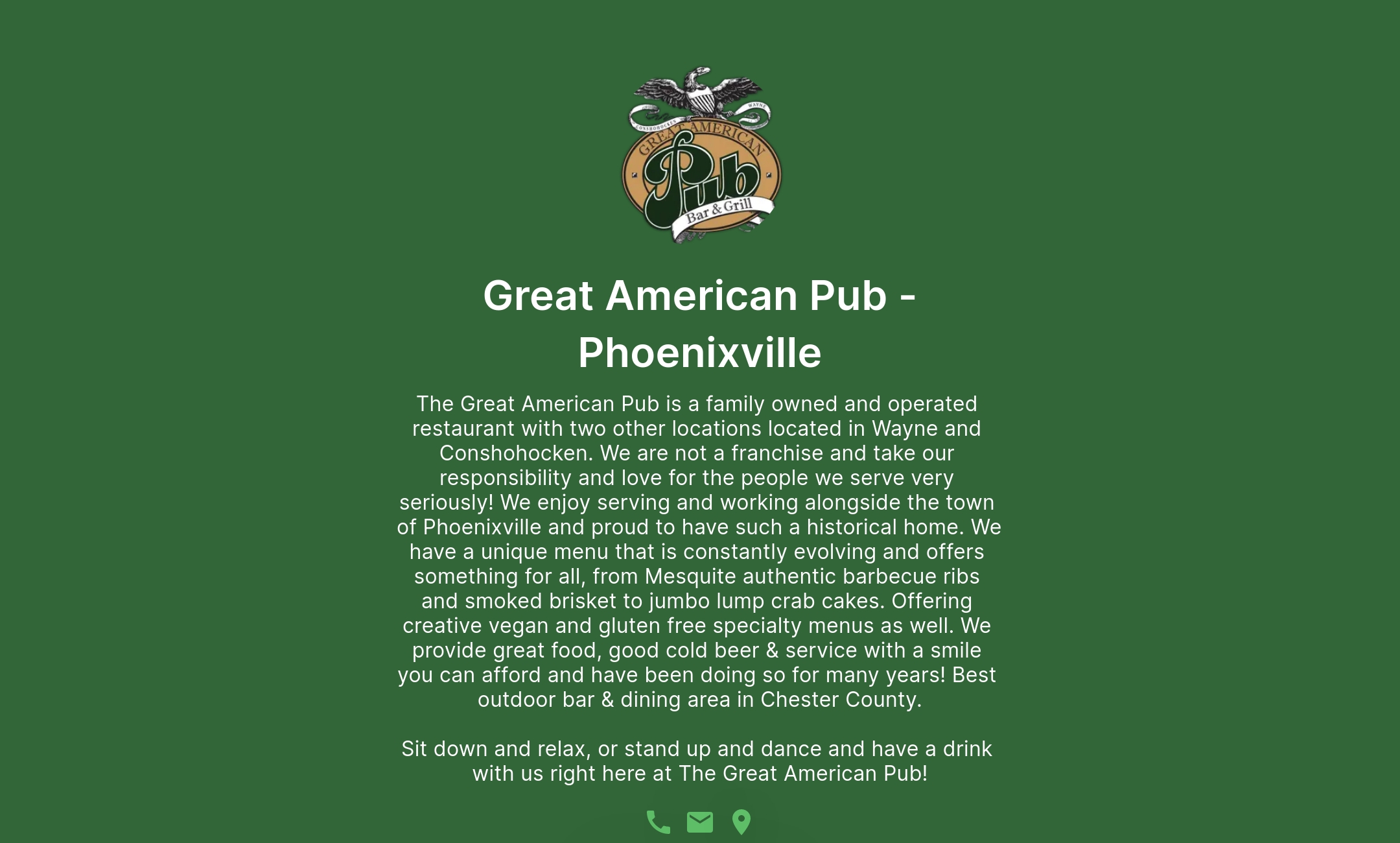 Great American Pub Phoenixville's Flowpage