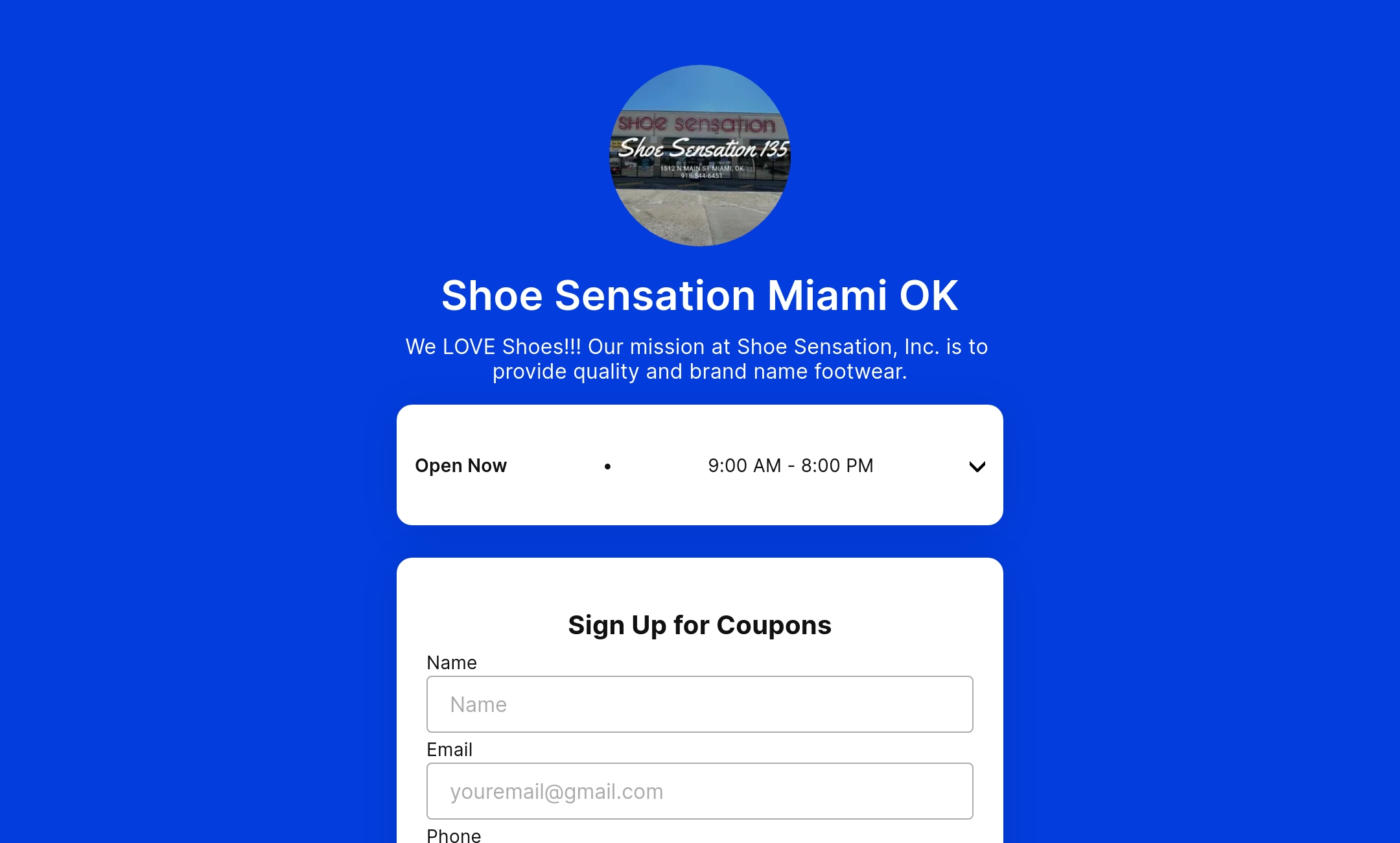 Shoe Sensation Miami OK's Flowpage