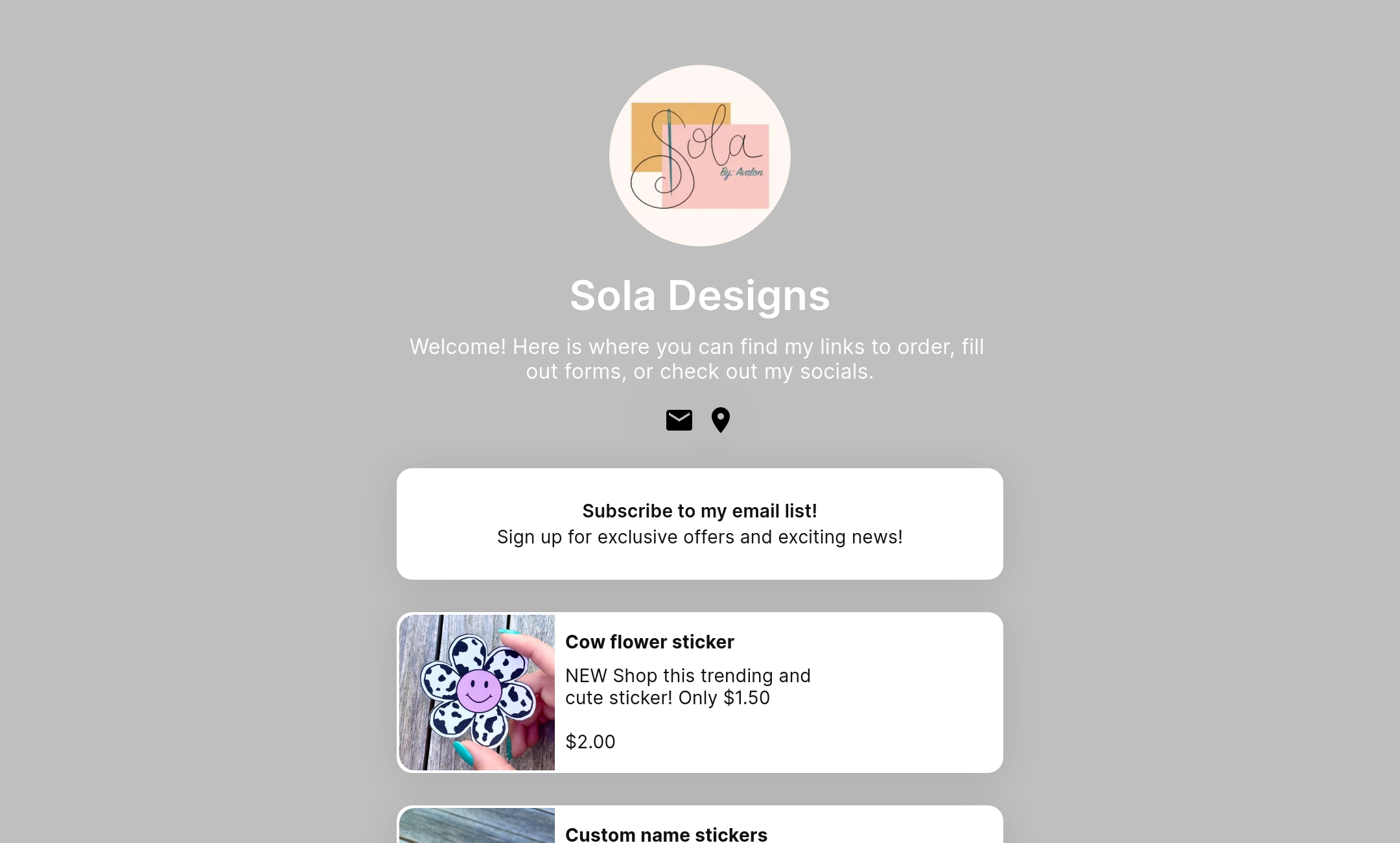 Sola Designs' Flowpage