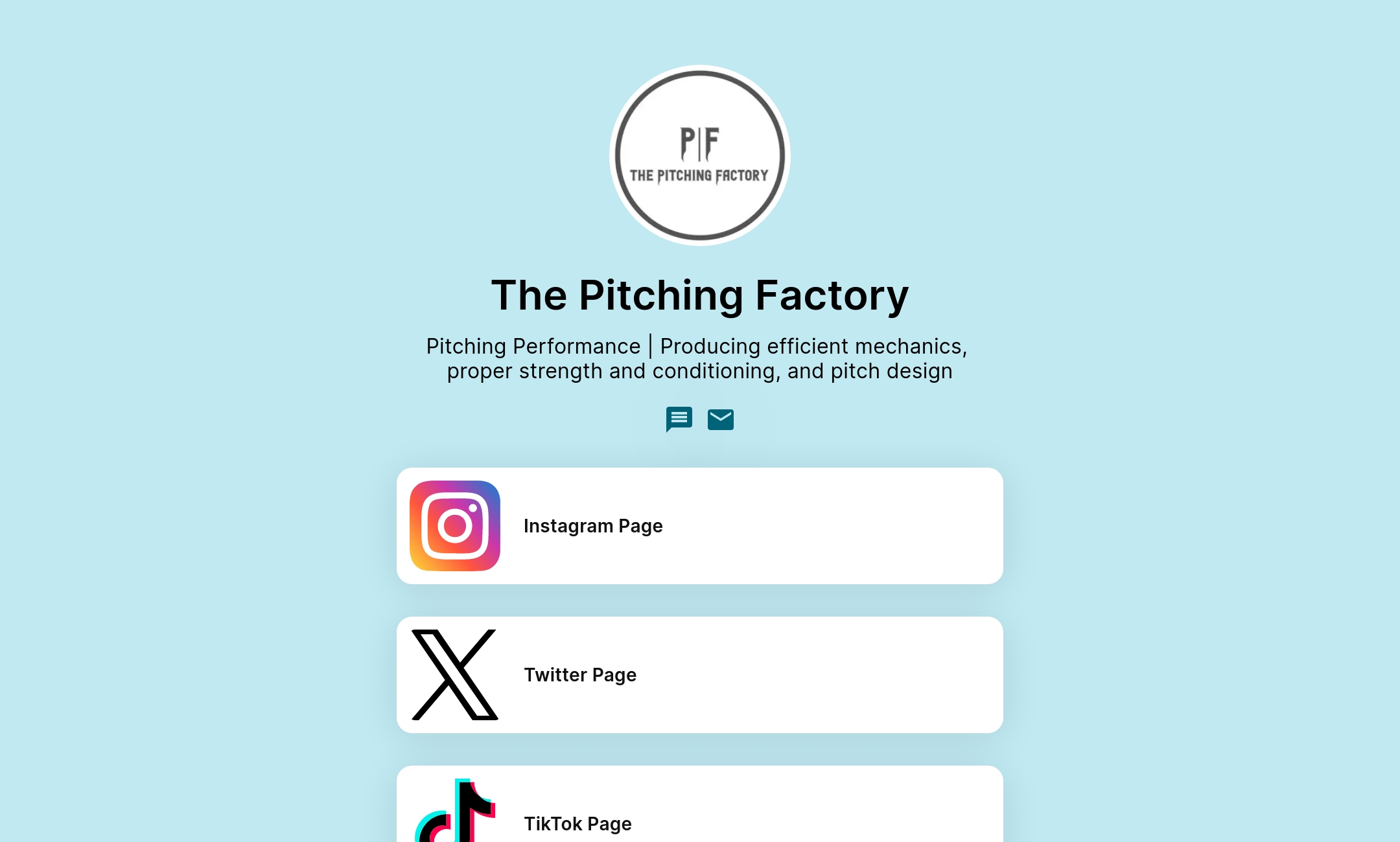 The Pitching Factory 's Flowpage