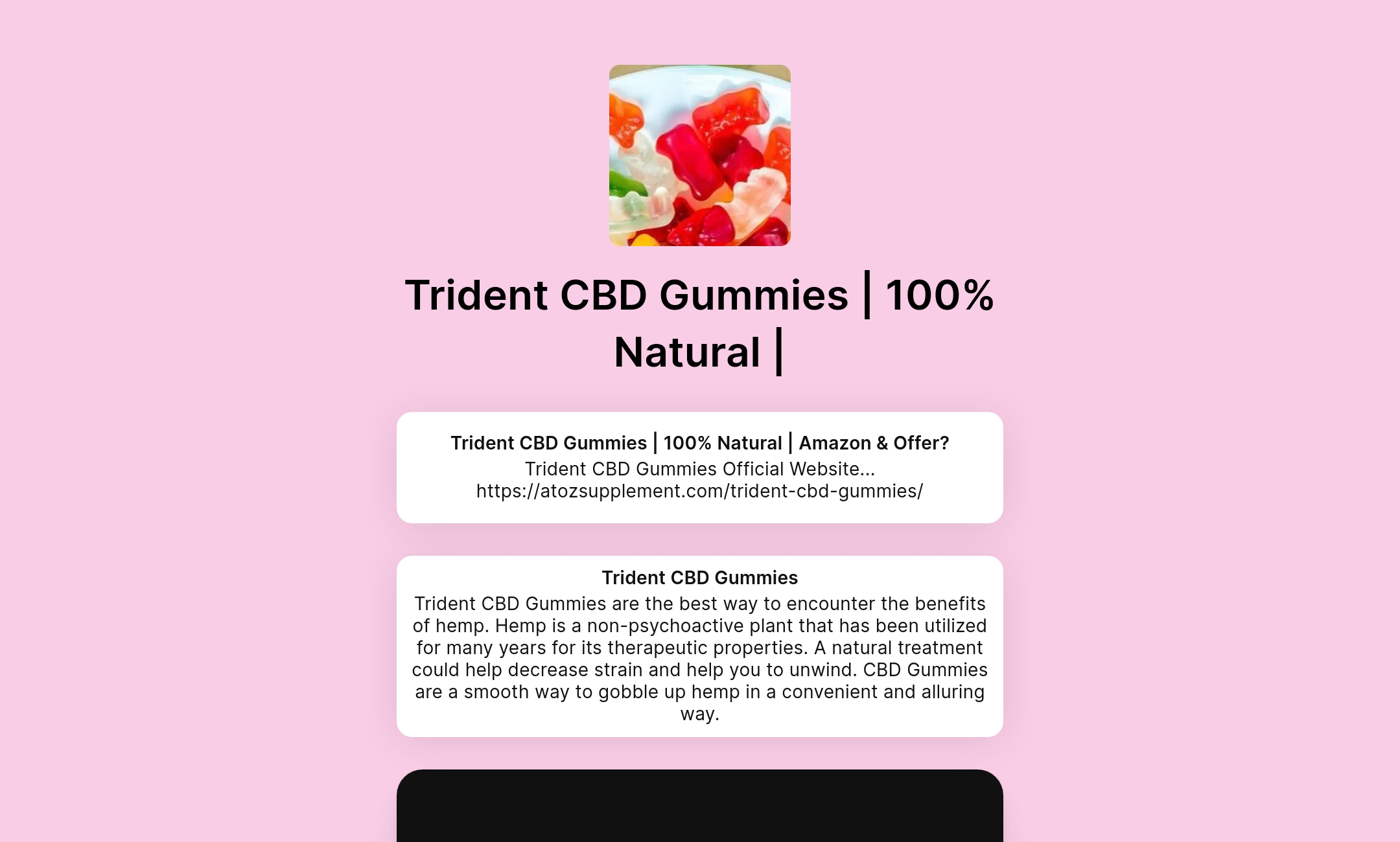 Trident CBD Gummies Reviews, Benefits, Stress And Anxiety Relief