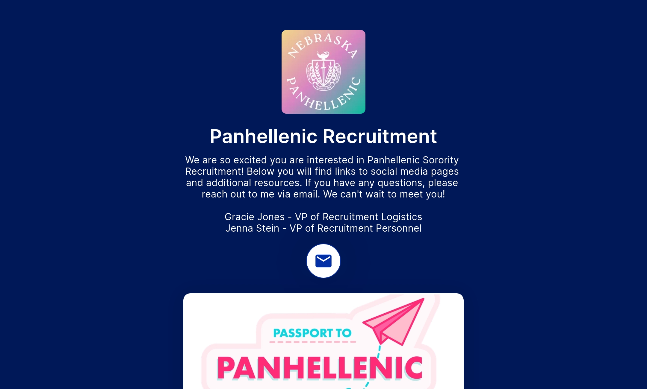 Panhellenic Recruitment's Flowpage