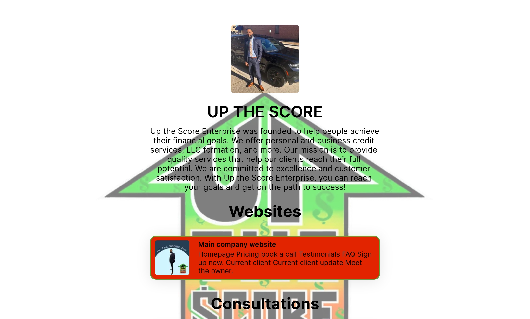 UP THE SCORE's Flowpage